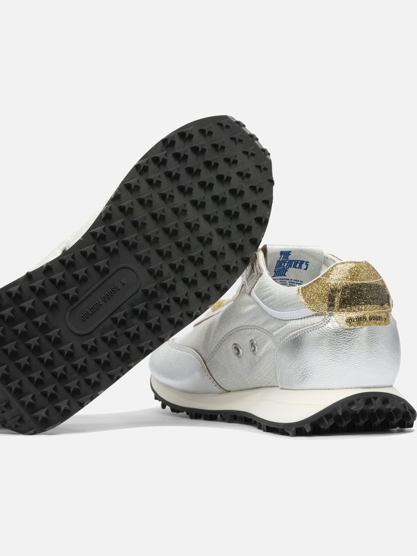 Sneaker basse 48% polyamide 39% goat leather 6% polyurethane 1% polyvinyle - 100% rubber  Argento - Golden Goose Donna | PDP | VIETTI Online Store | Zoom-Modal_5
