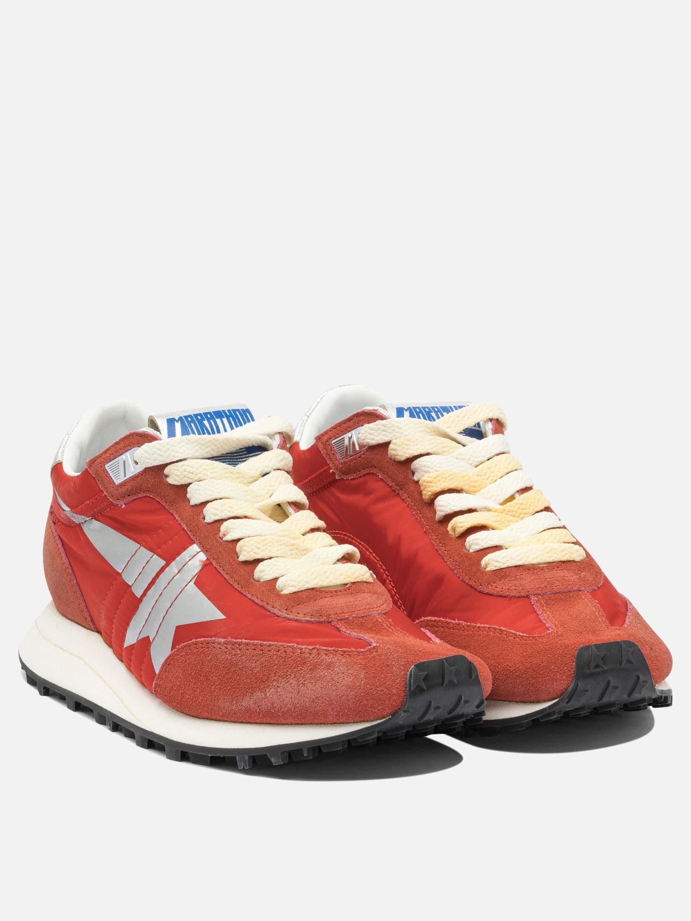 Low top sneakers 47% cow leather 38% polyamide 15% goat leather - 100% rubber  Red - Golden Goose Women | PDP | VIETTI Online Store | thumbnail_2