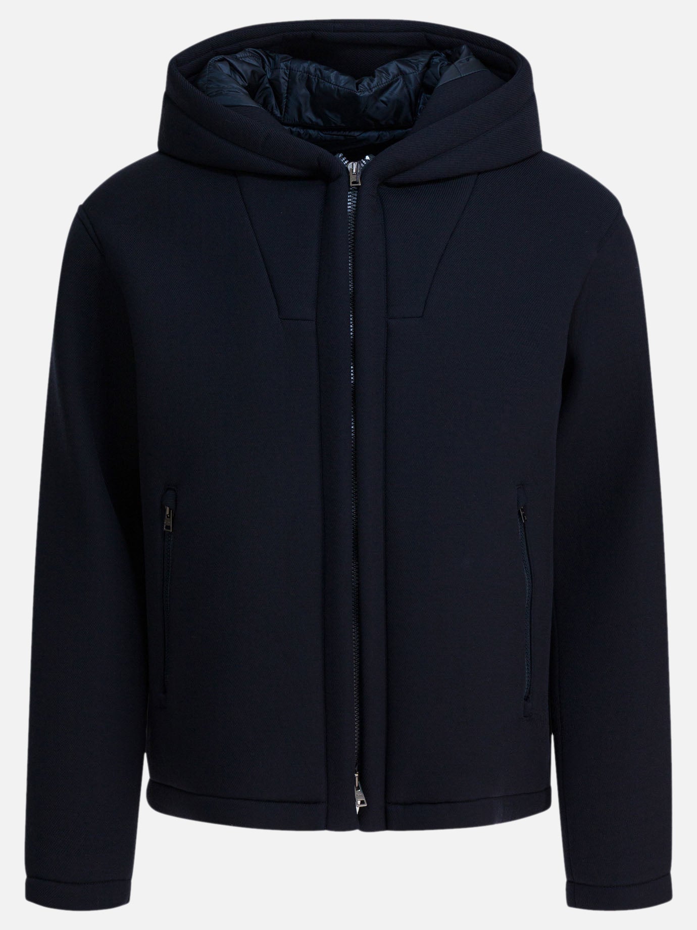 Short coats Solid colour  Blue - Herno Men | PDP | VIETTI Online Store | Zoom-Modal
