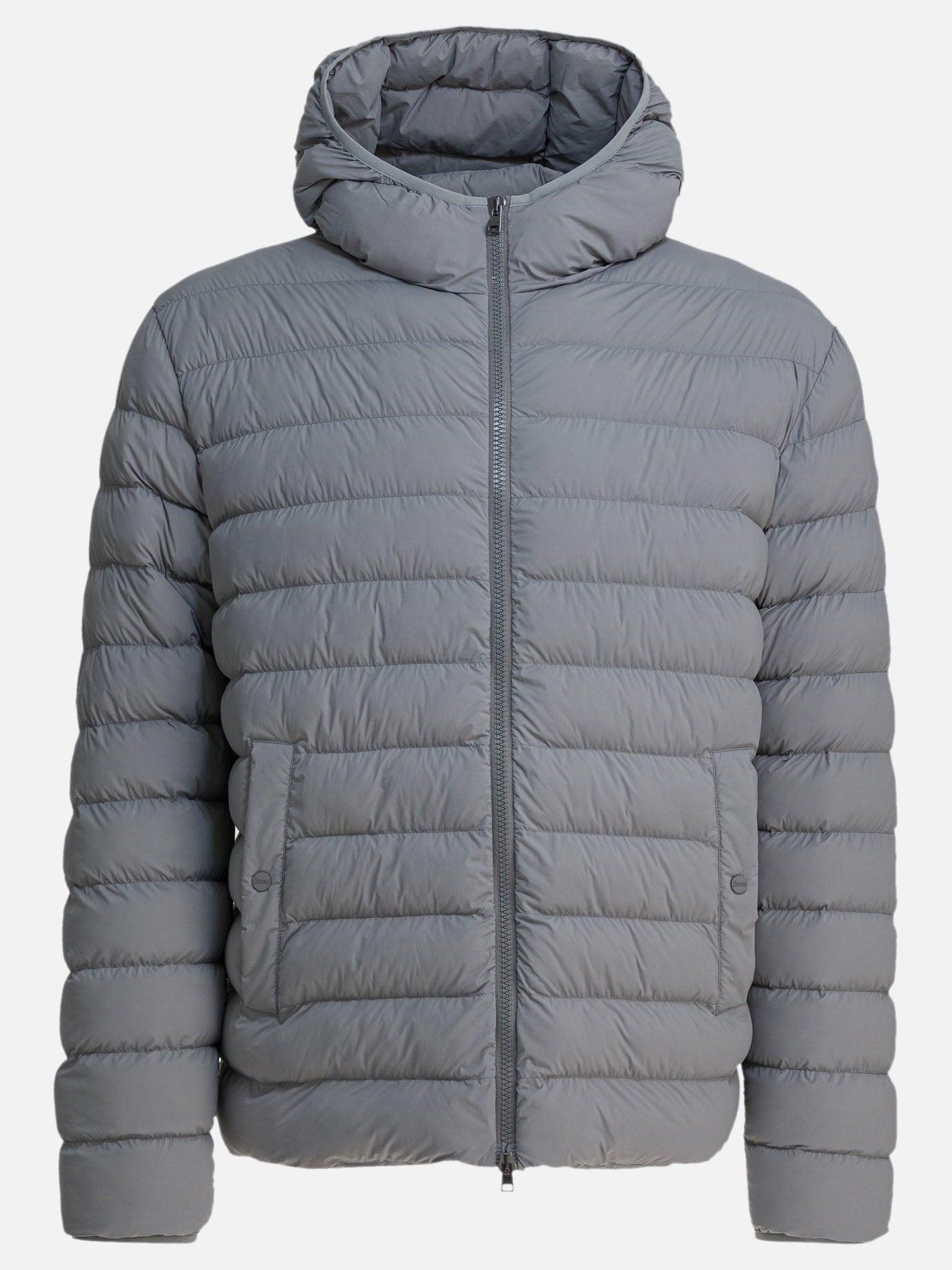 Down jackets Solid colour  Grey - Herno Men | PDP | VIETTI Online Store | Zoom-Modal
