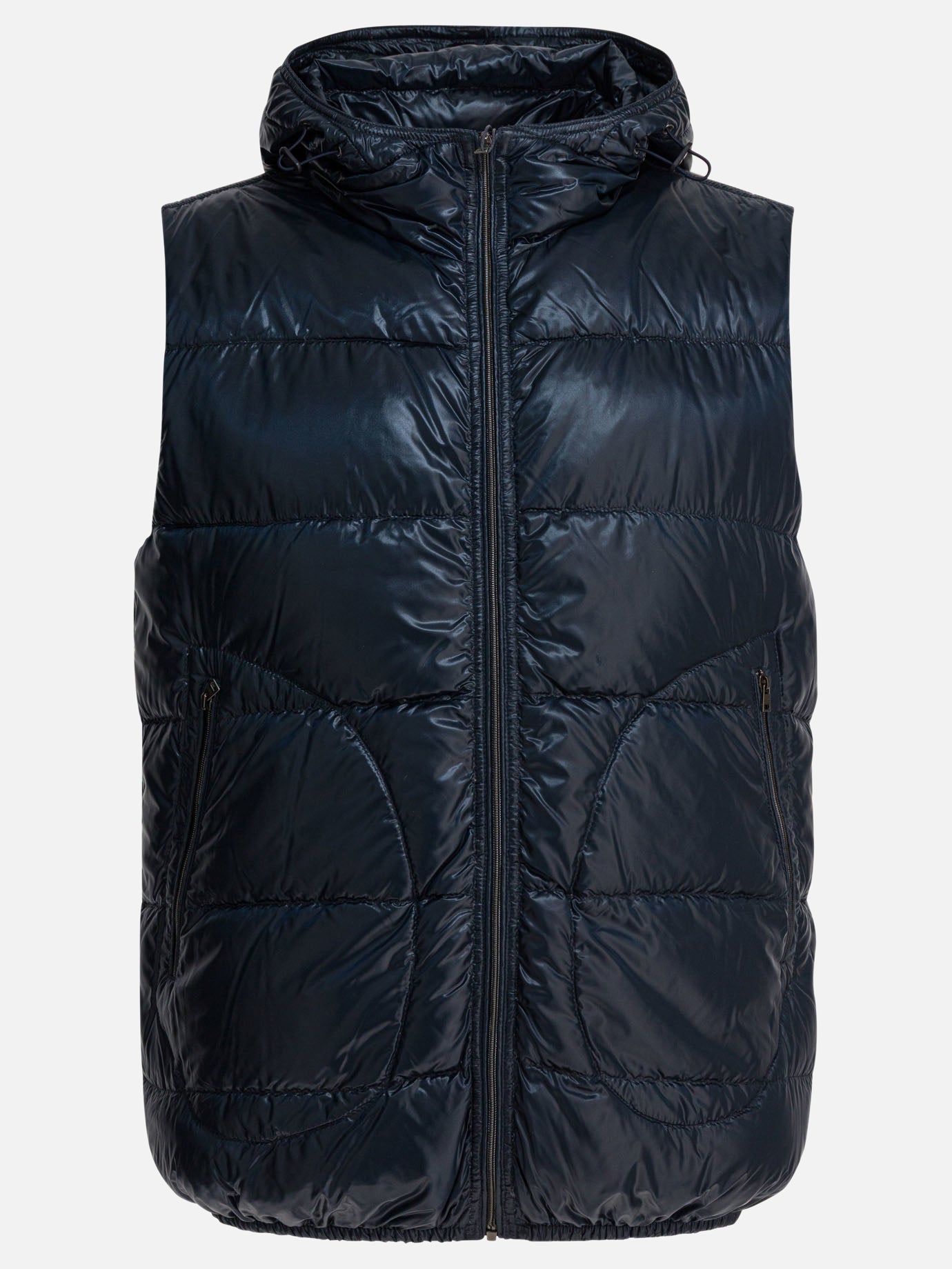 Vest jackets Solid colour  Blue - Herno Men | PDP | VIETTI Online Store | thumbnail