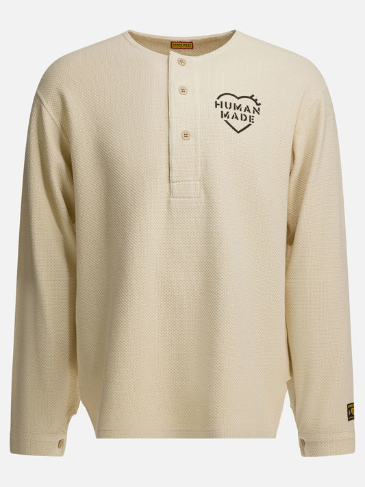 Henley t-shirts Logo  White - Human Made Men | VIETTI Online Store 
