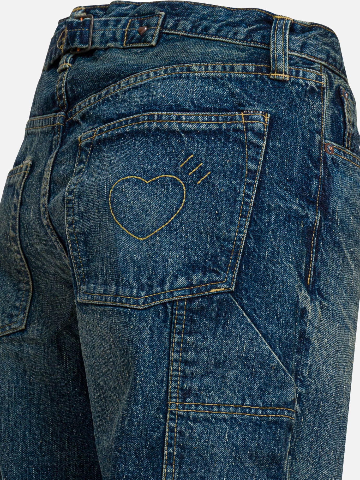 Straight-leg jeans Solid colour  Blue - Human Made Men | PDP | VIETTI Online Store | thumbnail_4