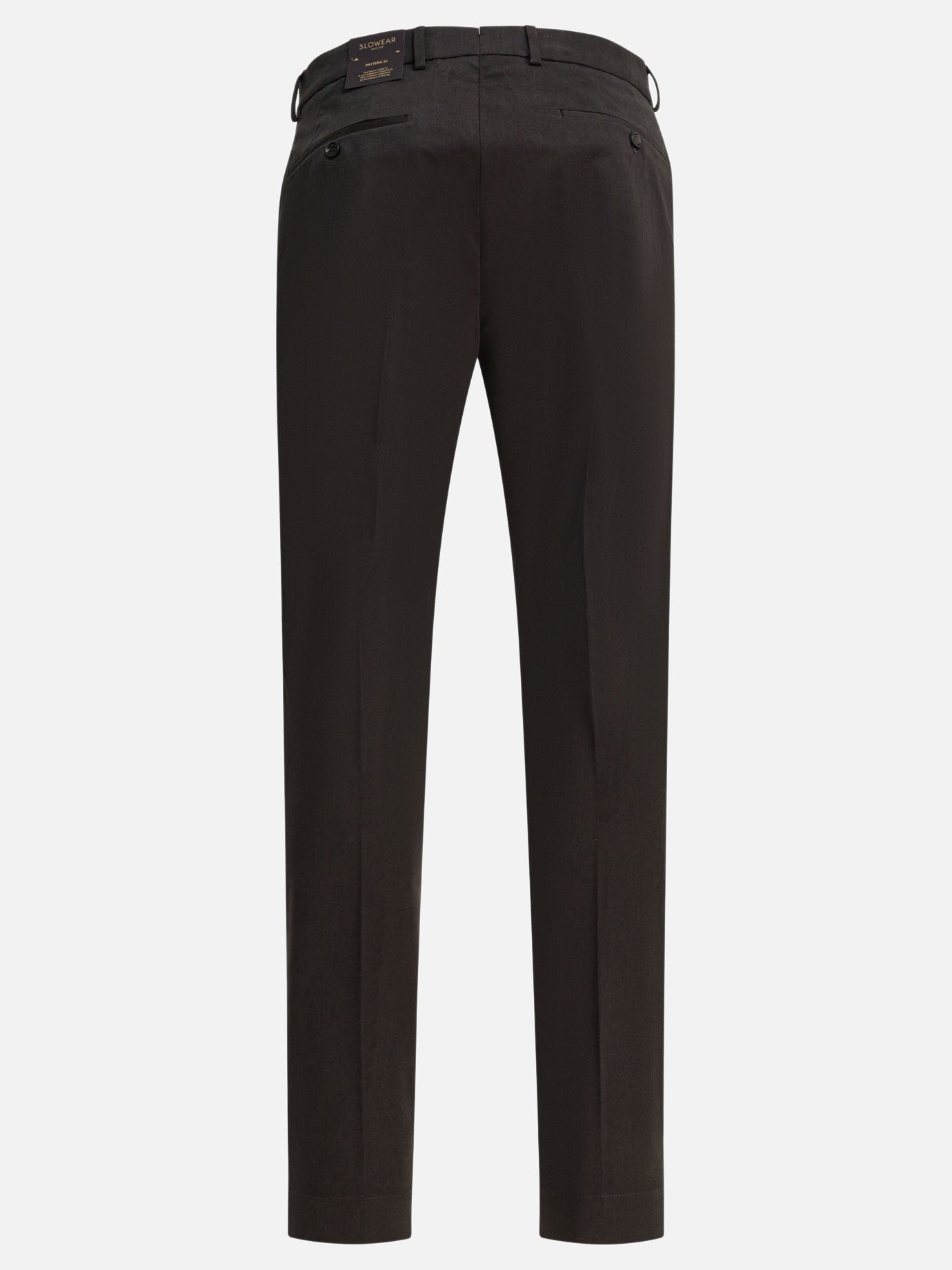Pantaloni sartoriali Solid colour  Marrone - Incotex Uomo | PDP | VIETTI Online Store | Zoom-Modal_2
