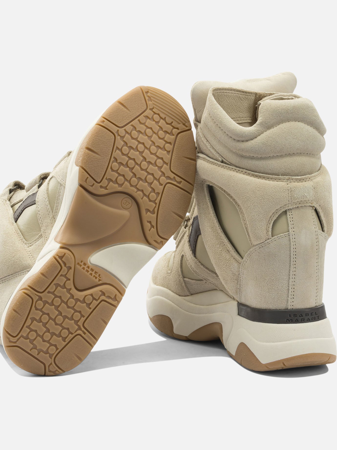Sneaker alte 100% cow leather - 100% rubber  Beige - Isabel Marant Donna | PDP | VIETTI Online Store | thumbnail_5