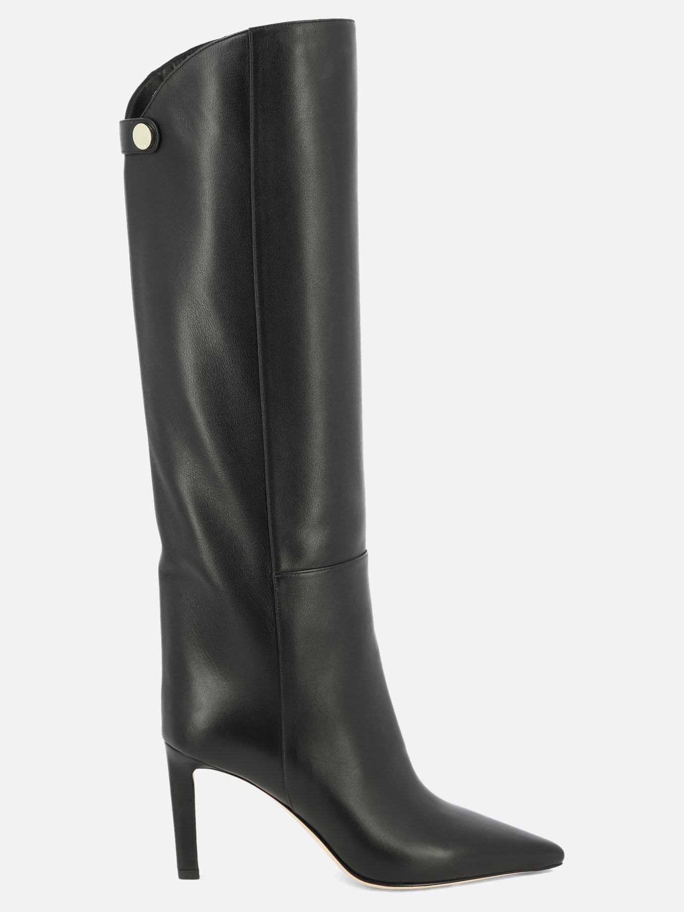Knee-high 100% calf - 95% calf 5% rubber  Black - Jimmy Choo Women | PDP | VIETTI Online Store | Zoom-Modal
