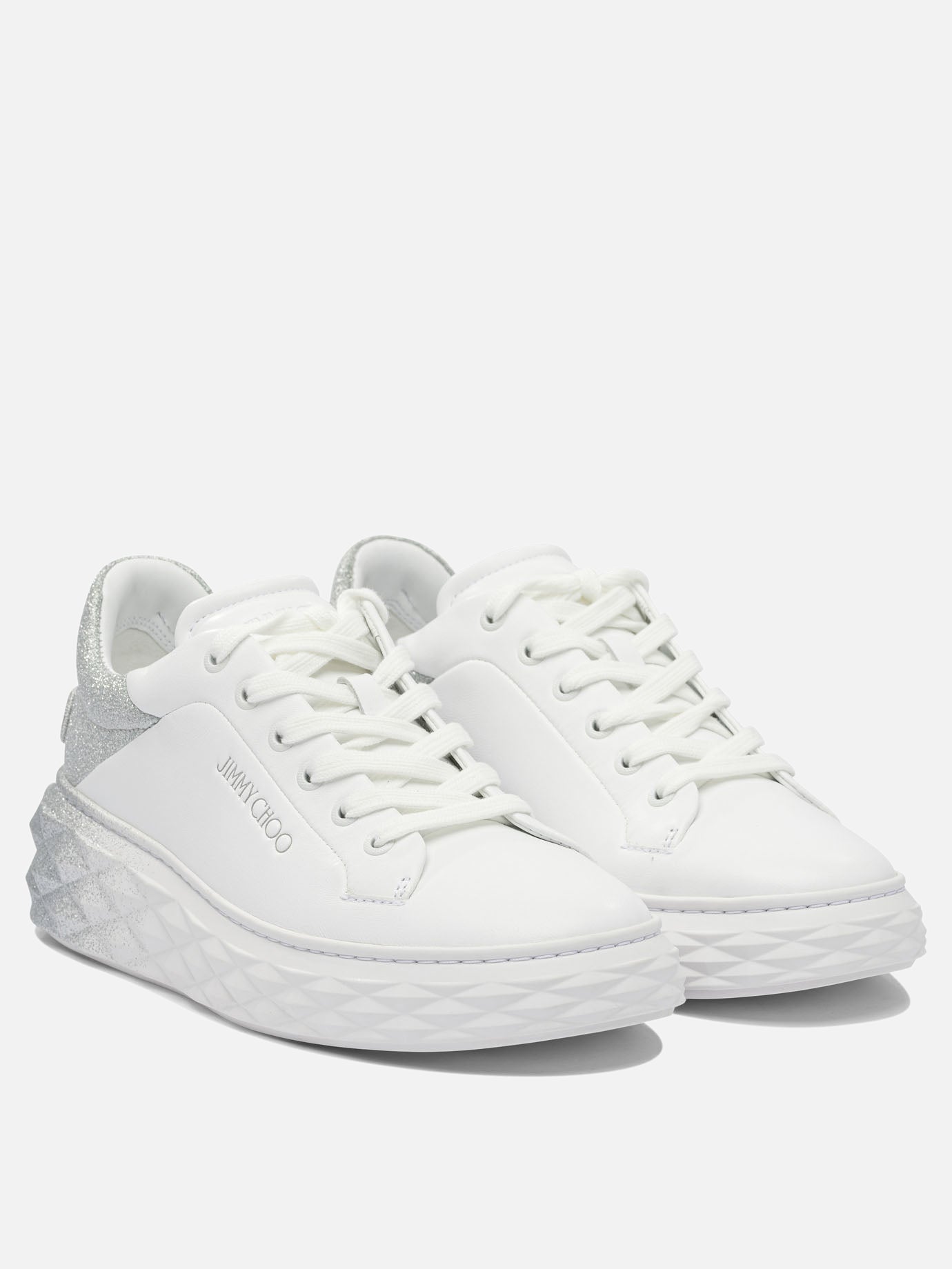 Low top sneakers 80% lamb 20% cow - 100% rubber  White - Jimmy Choo Women | PDP | VIETTI Online Store | thumbnail_2