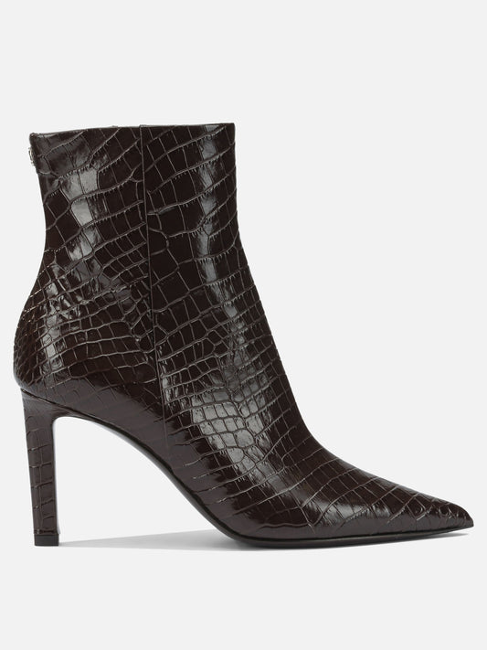 Zipped boots 100% calf - 50% calf 50% rubber  Brown - Jimmy Choo Women | PLP | VIETTI Online Store 
