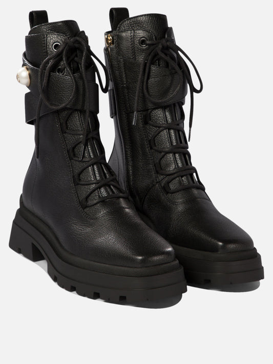 Combat boots 90% goat 10% lamb - 100% rubber  Black - Jimmy Choo Women | PLP | VIETTI Online Store | 2
