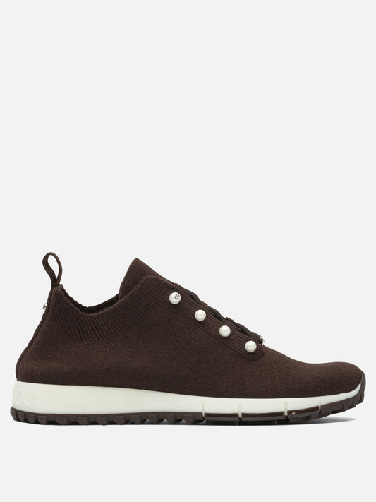 Low top sneakers 100% textile - 100% rubber  Brown - Jimmy Choo Women | PDP | VIETTI Online Store 
