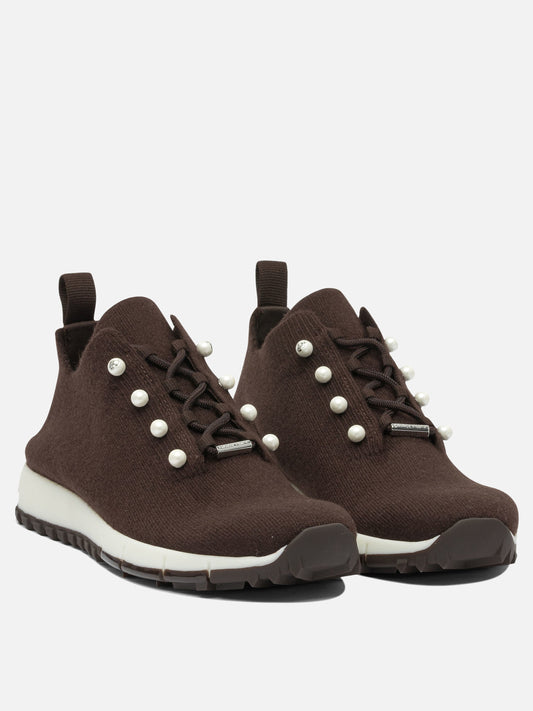 Low top sneakers 100% textile - 100% rubber  Brown - Jimmy Choo Women | PDP | VIETTI Online Store | 2
