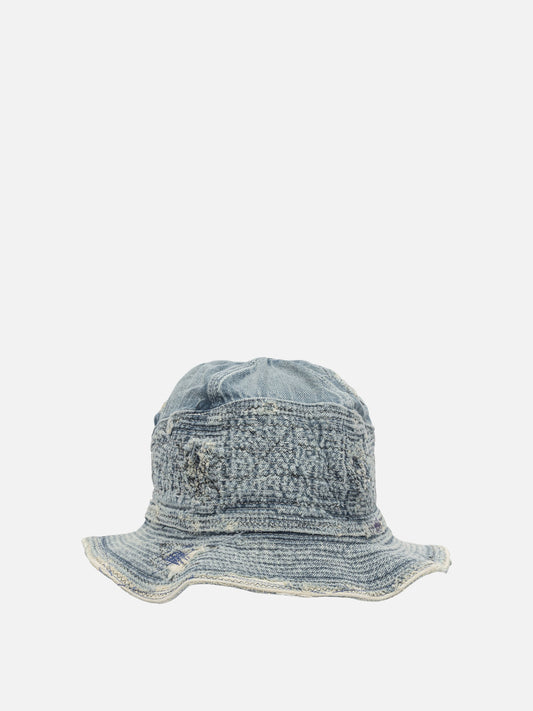 Bucket hats 100% cotton  Blue - KAPITAL Men | PLP | VIETTI Online Store 
