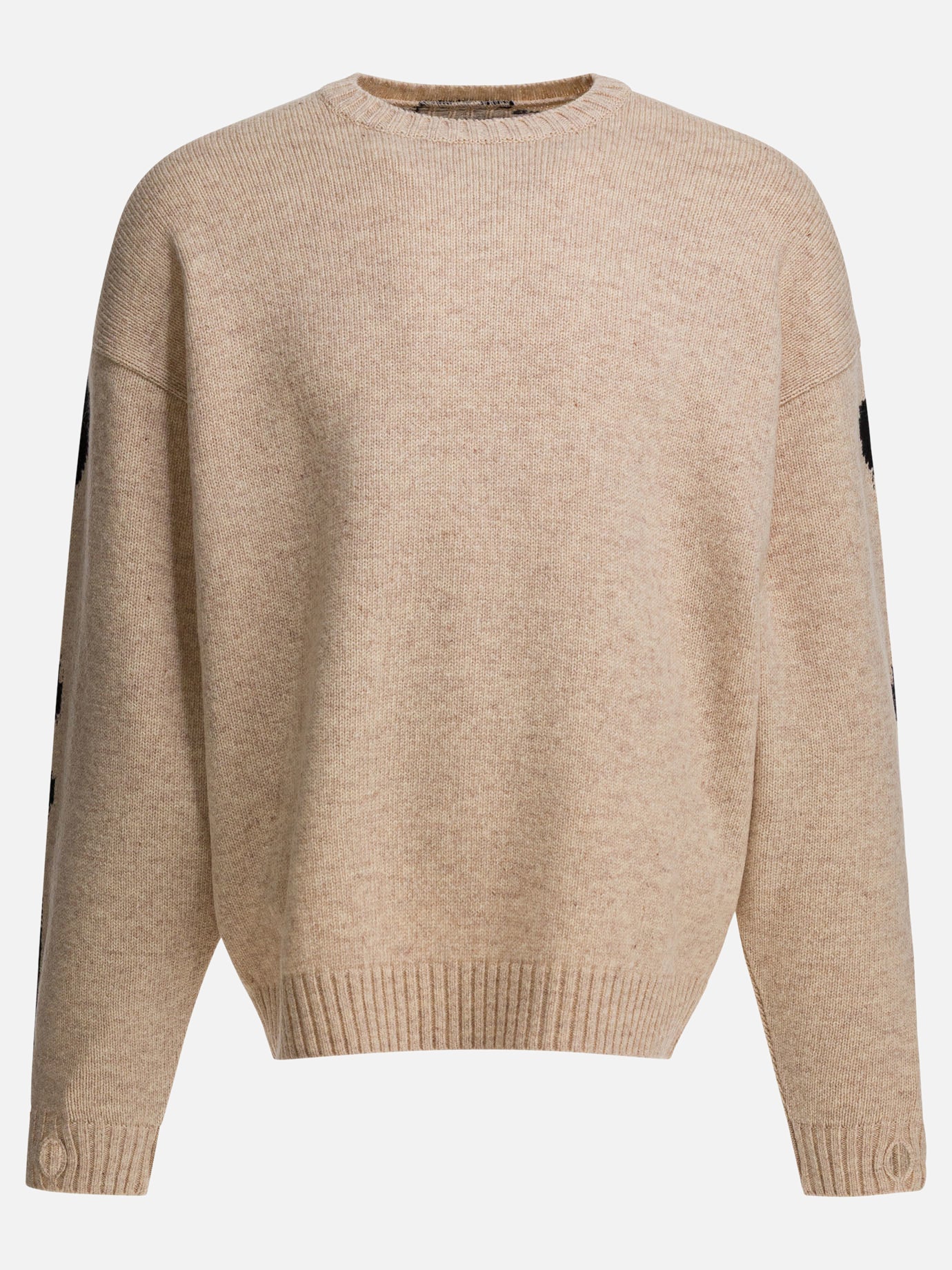 Crewneck sweaters Solid colour  Beige - KAPITAL Men | PDP | VIETTI Online Store | Zoom-Modal
