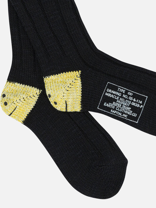 Classic socks Solid colour  Black - KAPITAL Men | VIETTI Online Store | 2
