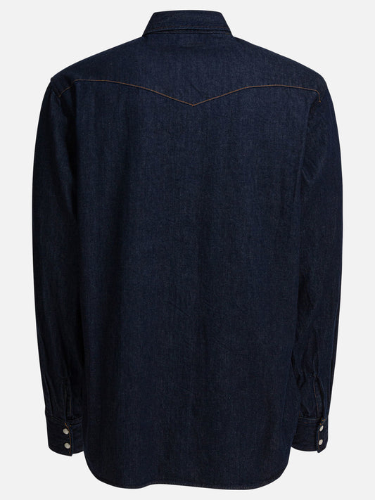 Casual shirts Solid colour  Blue - KAPITAL Men | PLP | VIETTI Online Store | 2
