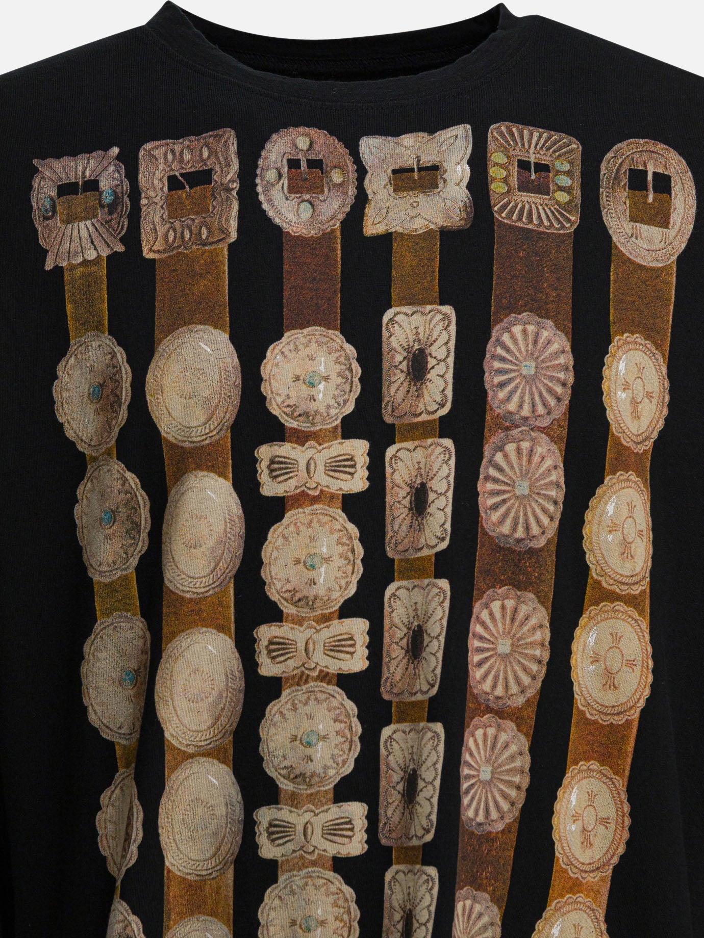 T-shirt girocollo Graphics  Nero - KAPITAL Uomo | PDP | VIETTI Online Store | thumbnail_3