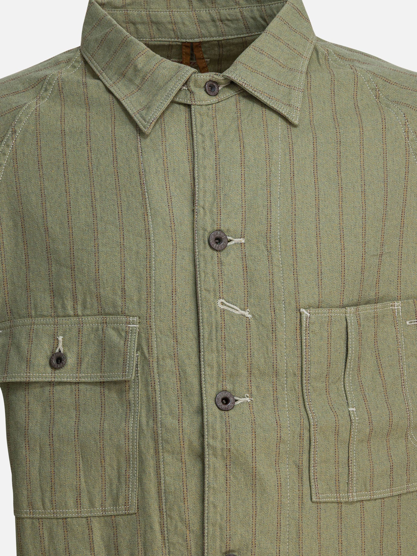 Overshirt jackets Striped  Green - KAPITAL Men | PDP | VIETTI Online Store | Zoom-Modal_3

