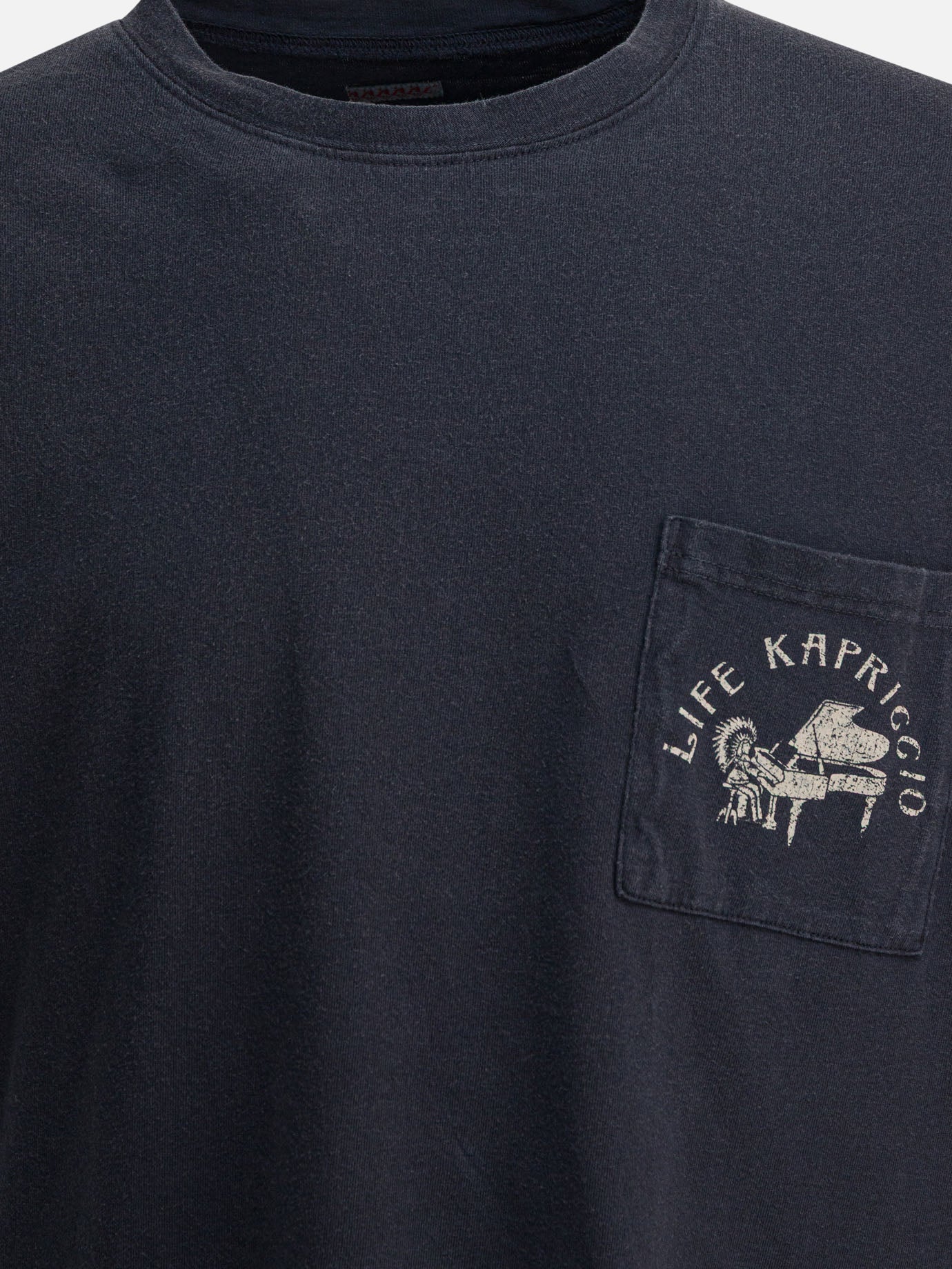 T-shirt girocollo Print  Nero - KAPITAL Uomo | PDP | VIETTI Online Store | Zoom-Modal_3
