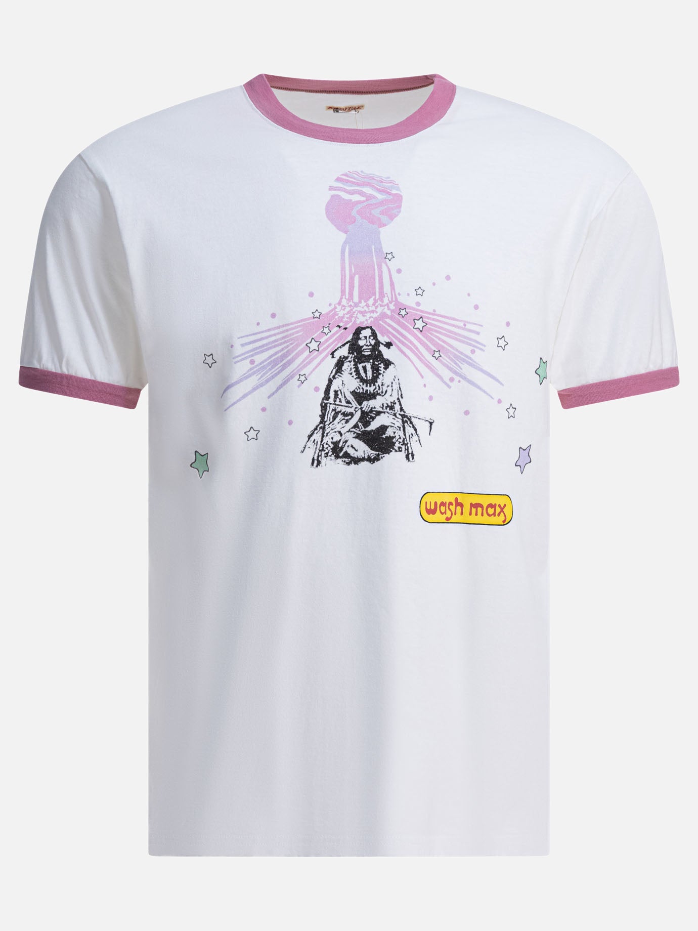 T-shirt girocollo Print  Bianco - KAPITAL Uomo | PDP | VIETTI Online Store | Zoom-Modal
