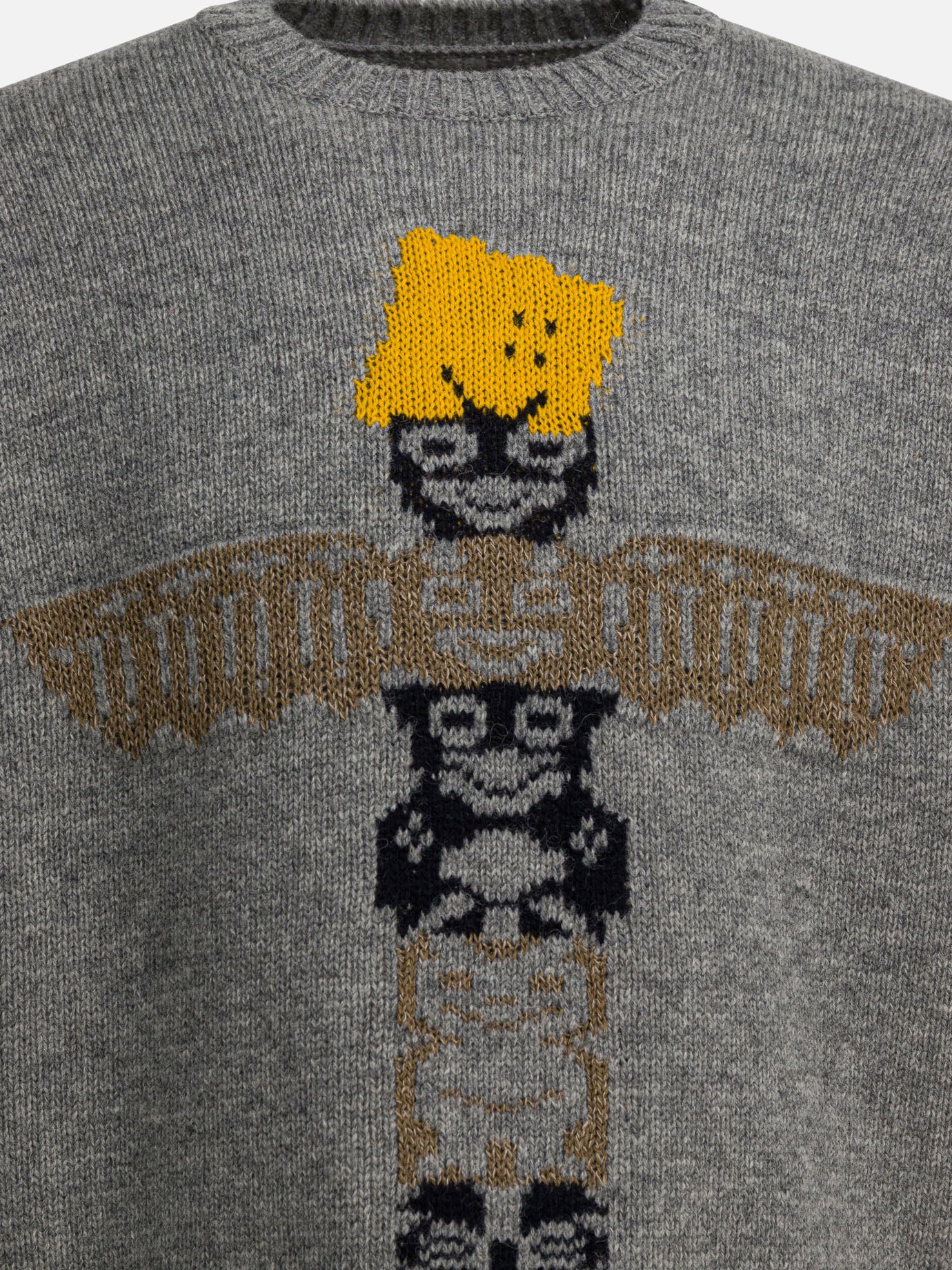 Maglioni girocollo Graphics  Grigio - KAPITAL Uomo | PDP | VIETTI Online Store | Zoom-Modal_3
