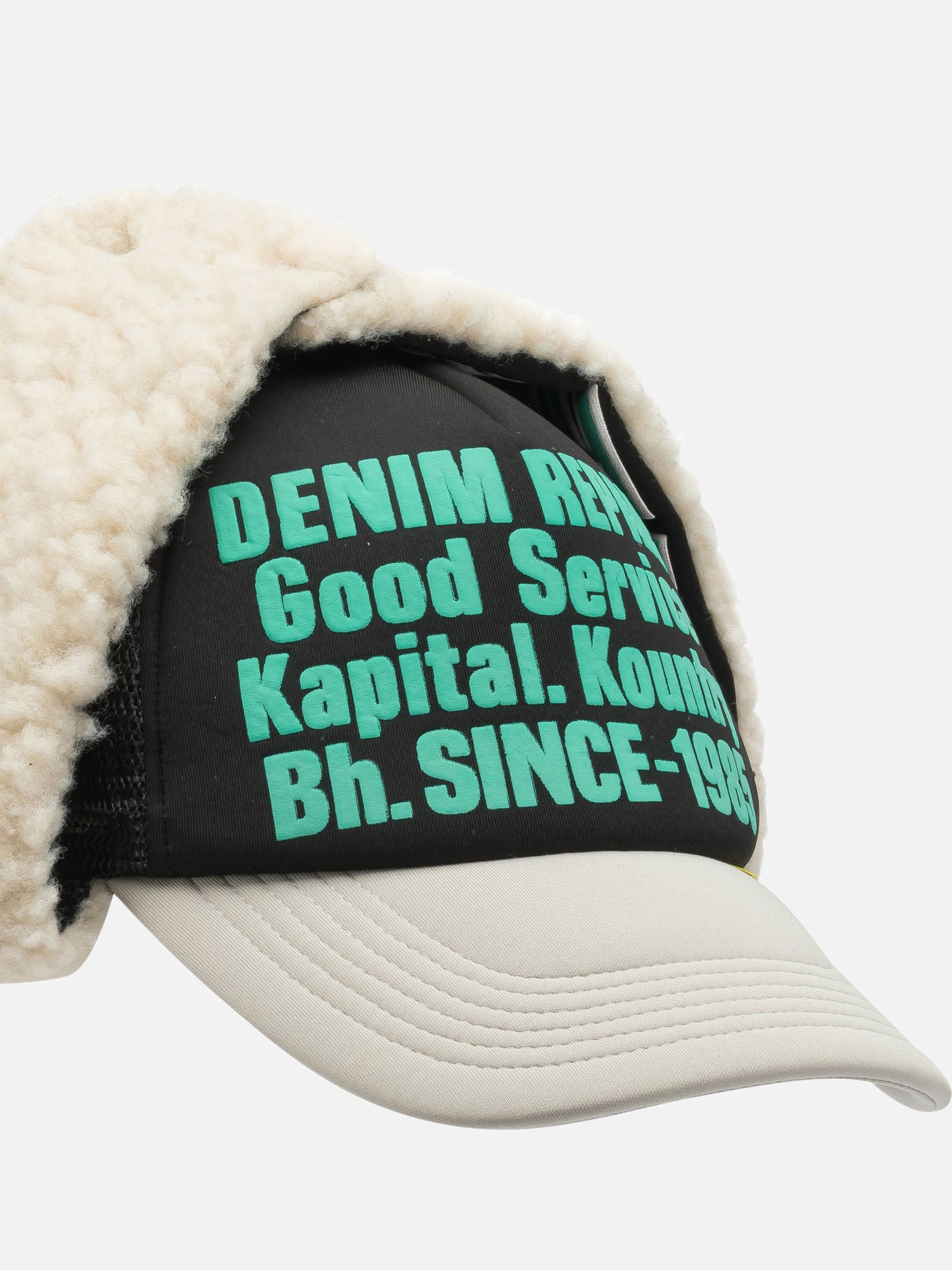 Trucker caps 100% polyester  Black - KAPITAL Men | PDP | VIETTI Online Store | Zoom-Modal_4
