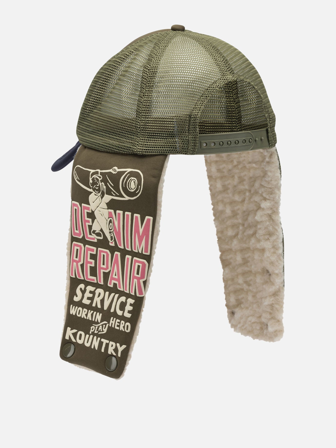 Cappelli trucker 100% polyester  Marrone - KAPITAL Uomo | PDP | VIETTI Online Store | Zoom-Modal_3
