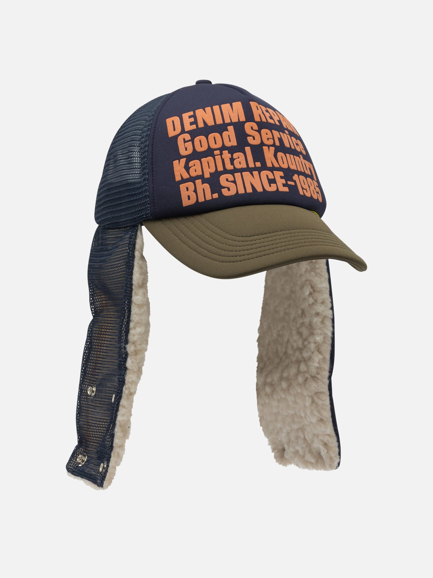 Cappelli trucker 100% polyester  Blu - KAPITAL Uomo | PDP | VIETTI Online Store | thumbnail_2