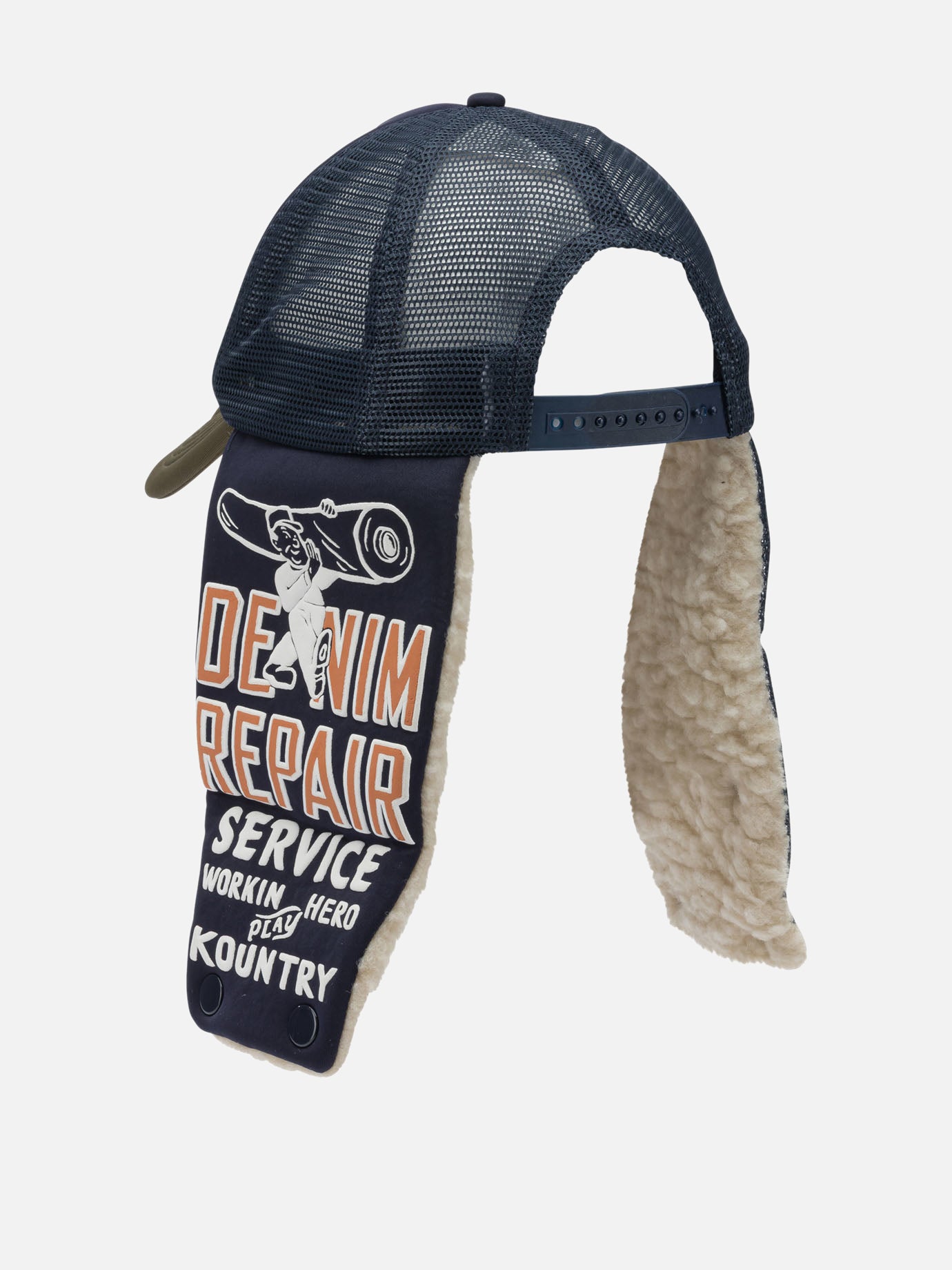 Cappelli trucker 100% polyester  Blu - KAPITAL Uomo | PDP | VIETTI Online Store | Zoom-Modal_3
