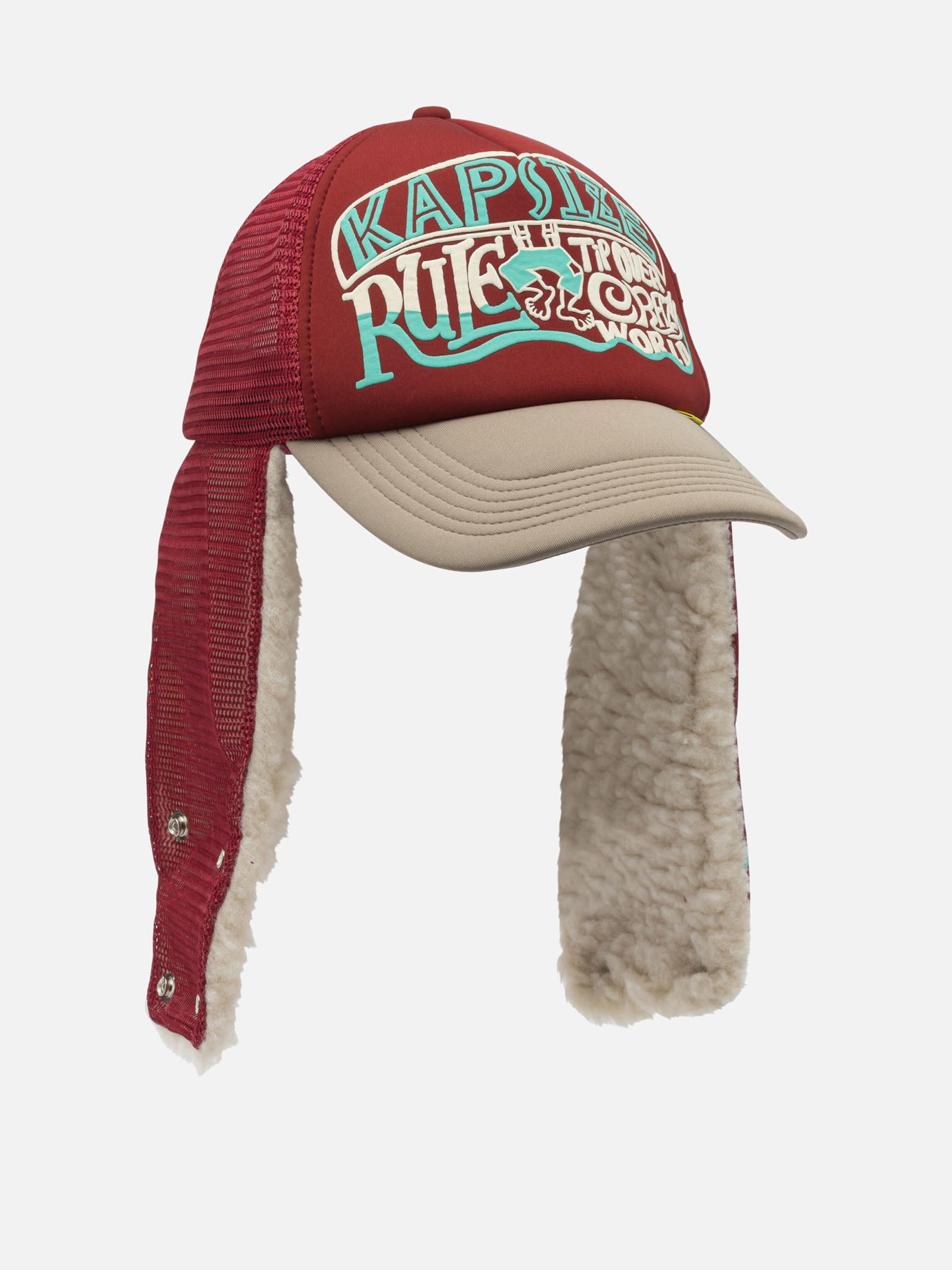 Trucker caps 100% polyester  Bordeaux - KAPITAL Men | PDP | VIETTI Online Store | thumbnail_2