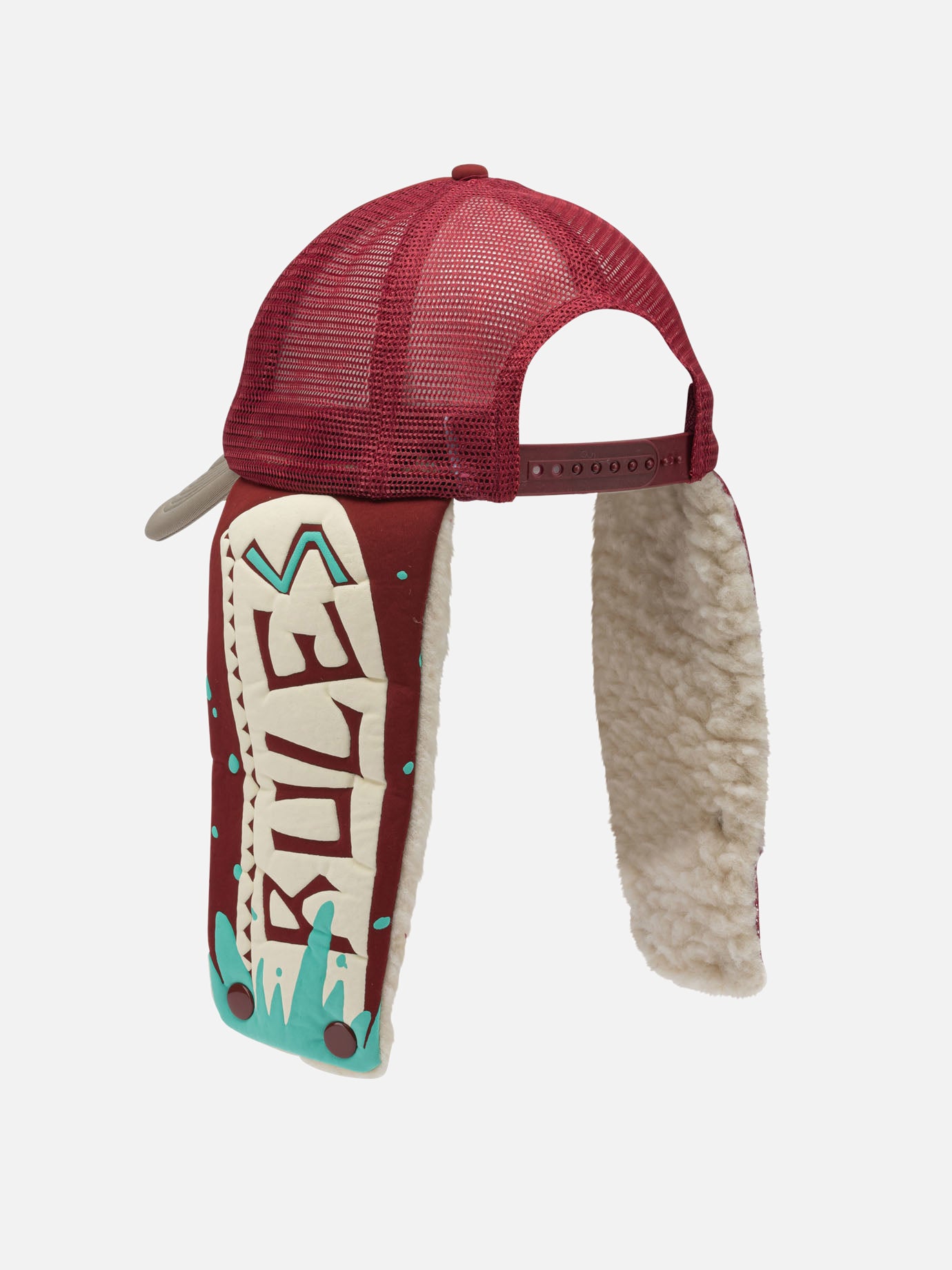 Trucker caps 100% polyester  Bordeaux - KAPITAL Men | PDP | VIETTI Online Store | Zoom-Modal_3
