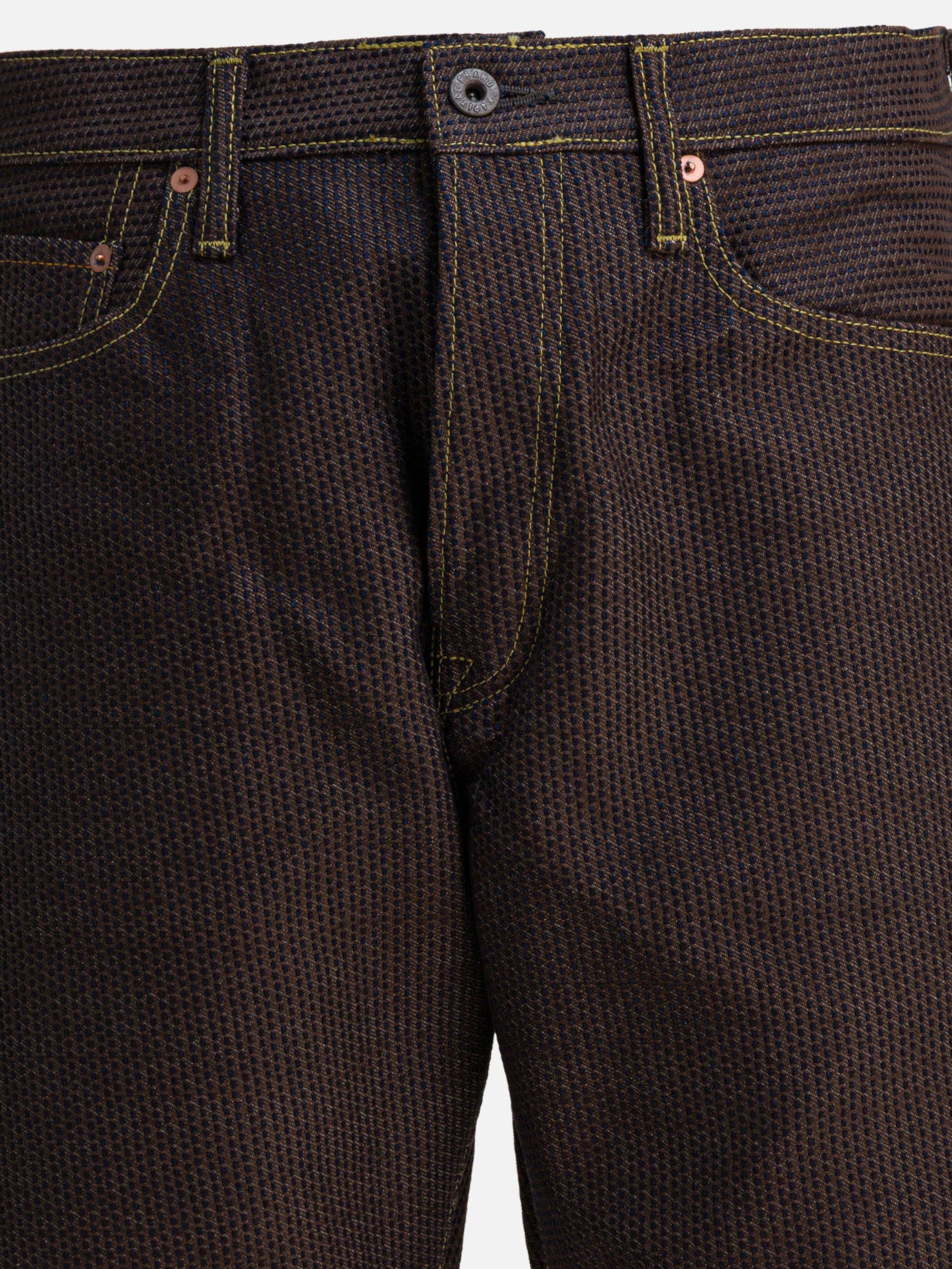 Jeans a gamba dritta Denim  Marrone - KAPITAL Uomo | PDP | VIETTI Online Store | Zoom-Modal_3
