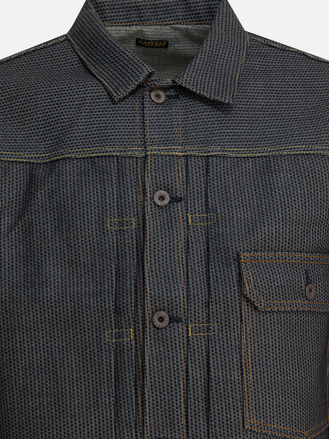 Denim jackets Solid colour  Blue - KAPITAL Men | PDP | VIETTI Online Store | Zoom-Modal_3
