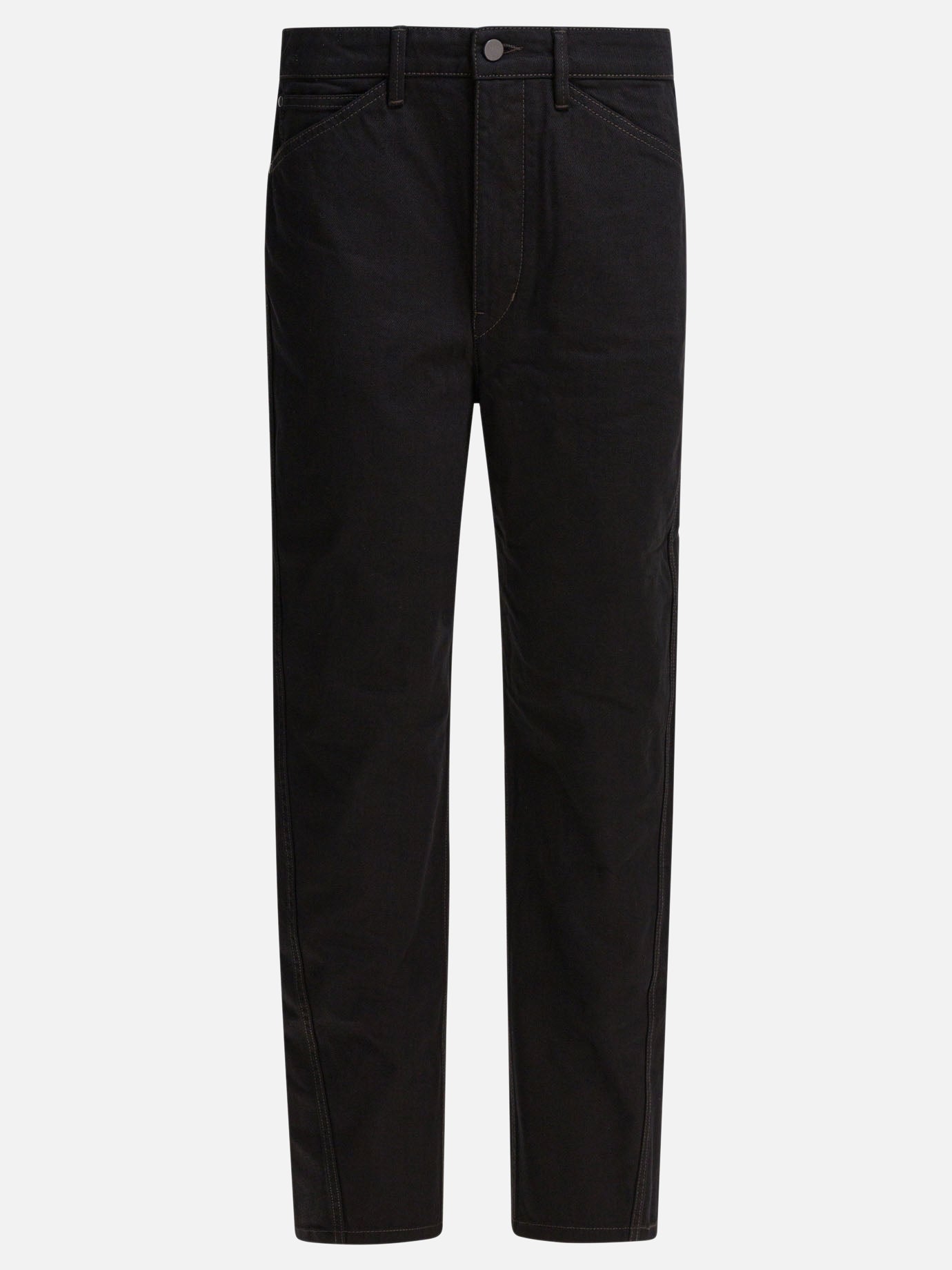 Straight-leg jeans Solid colour  Black - Lemaire Women | PDP | VIETTI Online Store | thumbnail