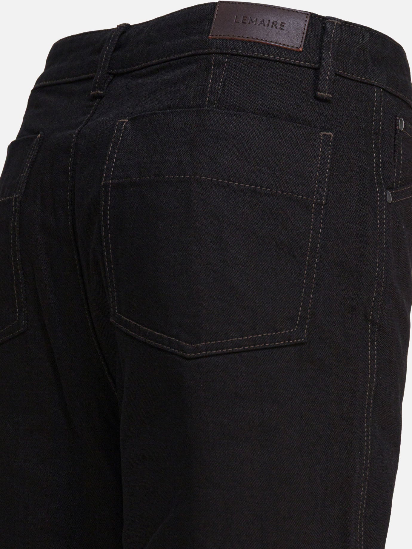 Straight-leg jeans Solid colour  Black - Lemaire Women | PDP | VIETTI Online Store | Zoom-Modal_4
