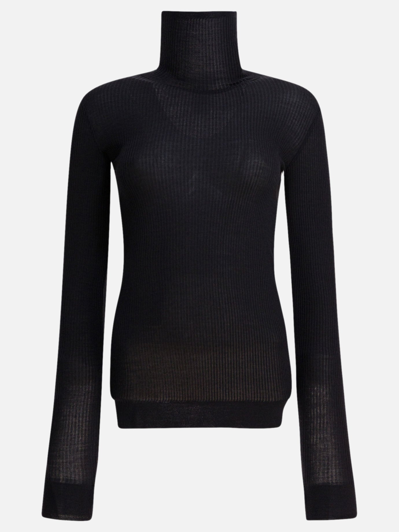 Turtleneck sweaters Solid colour  Black - Lemaire Women | PDP | VIETTI Online Store | thumbnail