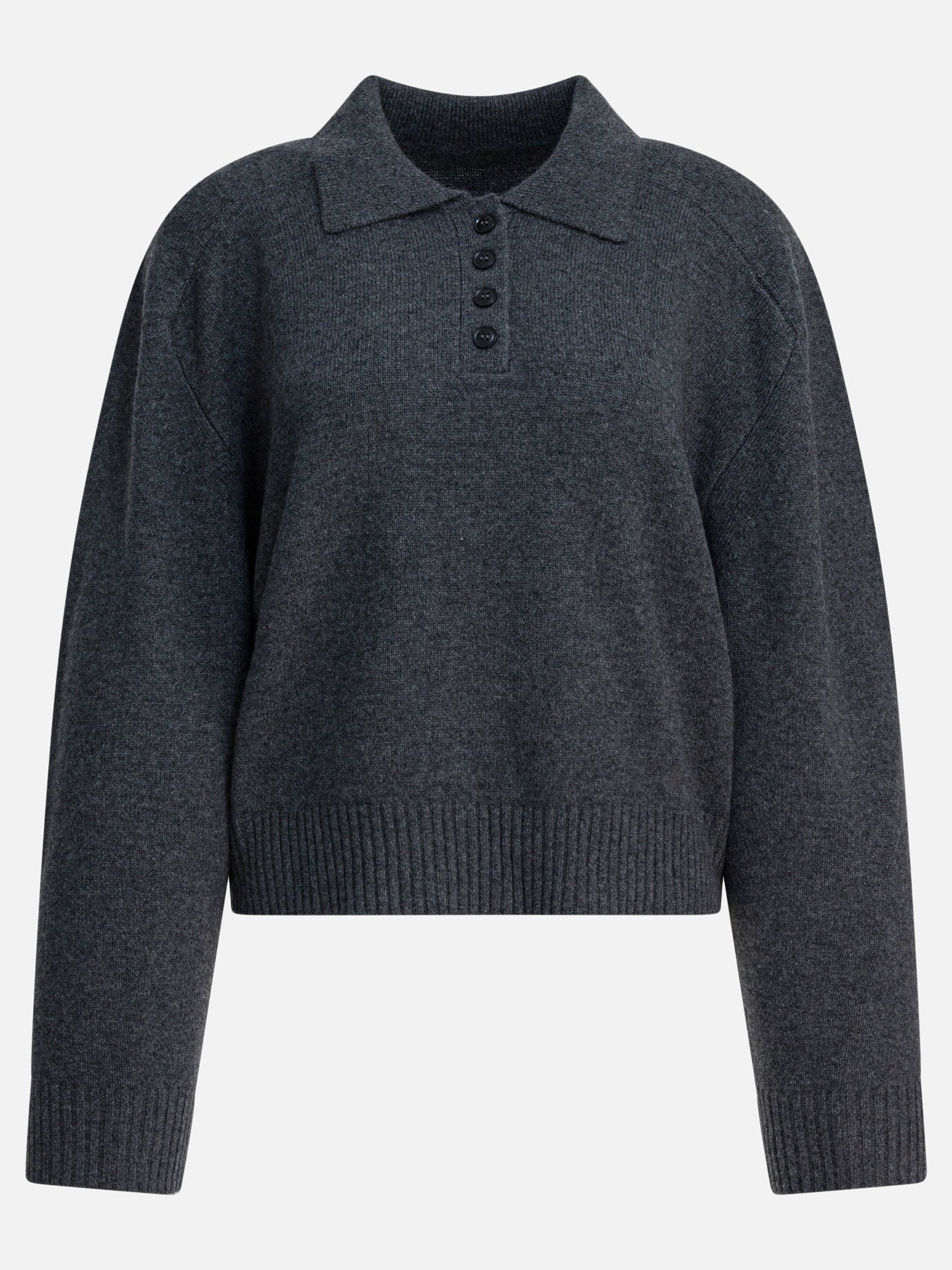 Crewneck sweaters Solid colour  Grey - LouLou De Saison Women | PDP | VIETTI Online Store | thumbnail