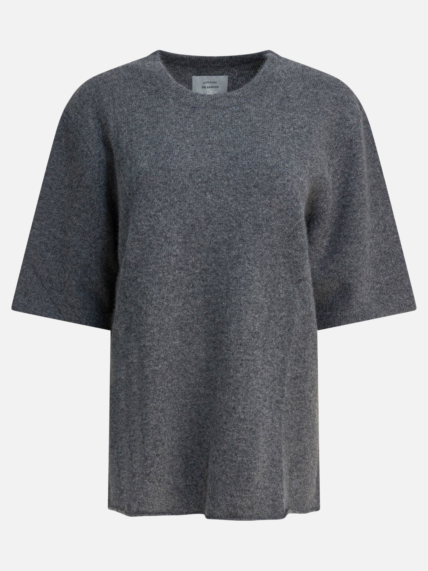 Crewneck sweaters Solid colour  Grey - LouLou De Saison Women | PDP | VIETTI Online Store | thumbnail