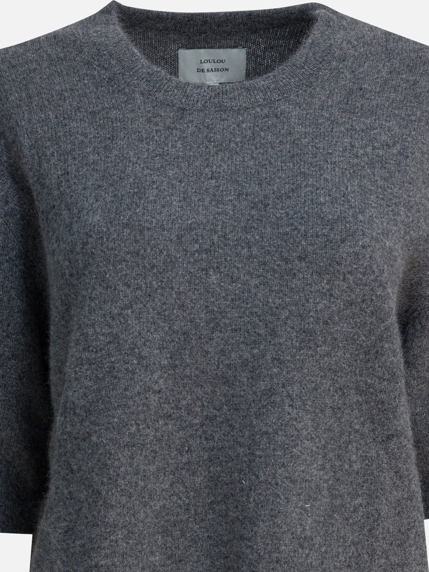 Crewneck sweaters Solid colour  Grey - LouLou De Saison Women | PDP | VIETTI Online Store | Zoom-Modal_3
