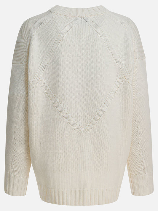 Crewneck sweaters Solid colour  White - LouLou De Saison Women | PLP | VIETTI Online Store | 2
