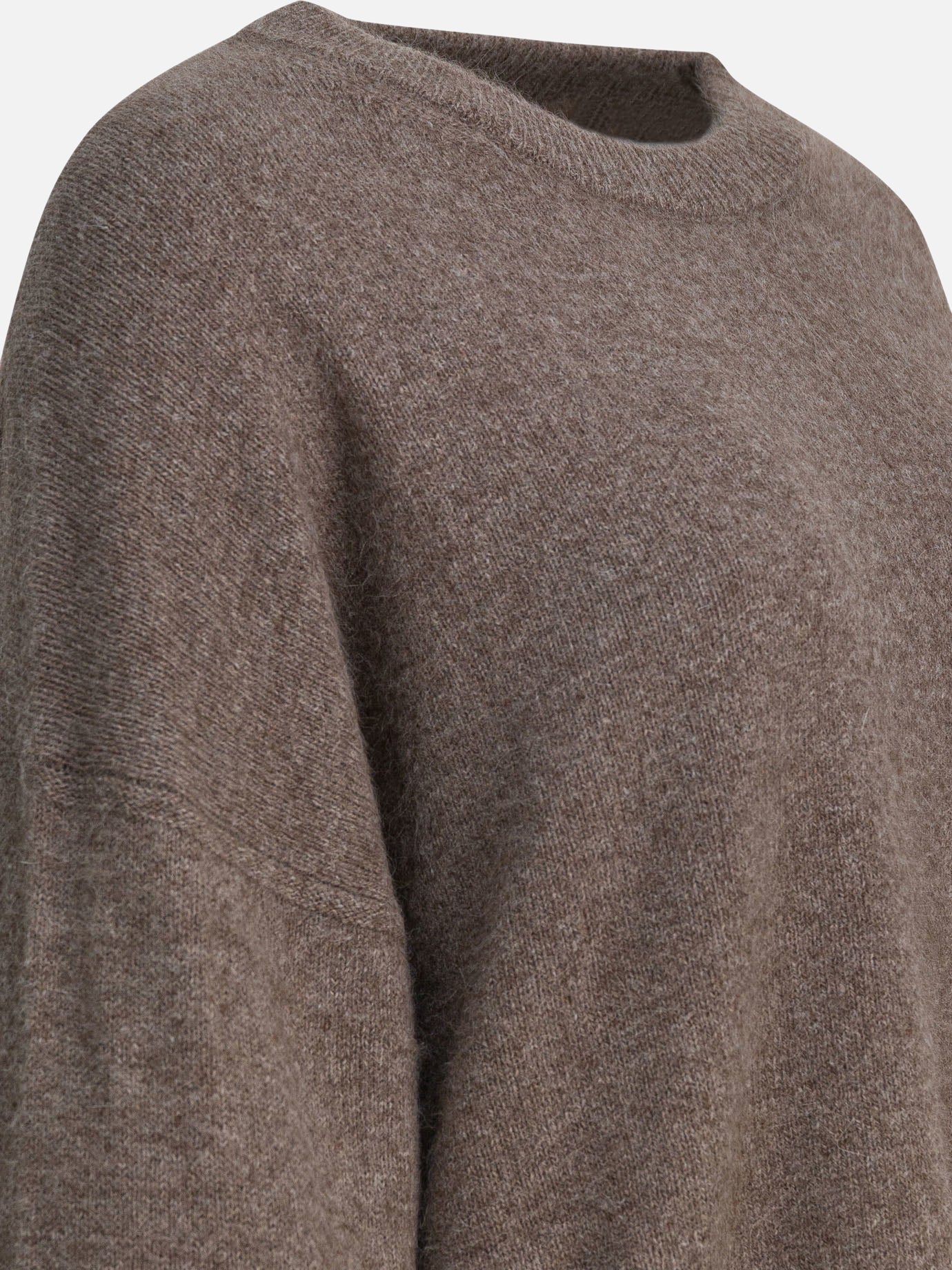 Crewneck sweaters Solid colour  Brown - LouLou De Saison Women | PDP | VIETTI Online Store | thumbnail_4