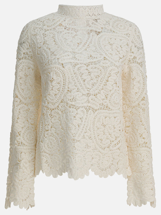 Crewneck sweaters Solid colour  White - LouLou De Saison Women | PLP | VIETTI Online Store 
