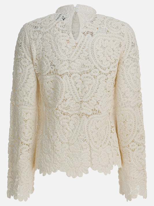 Crewneck sweaters Solid colour  White - LouLou De Saison Women | PLP | VIETTI Online Store | 2
