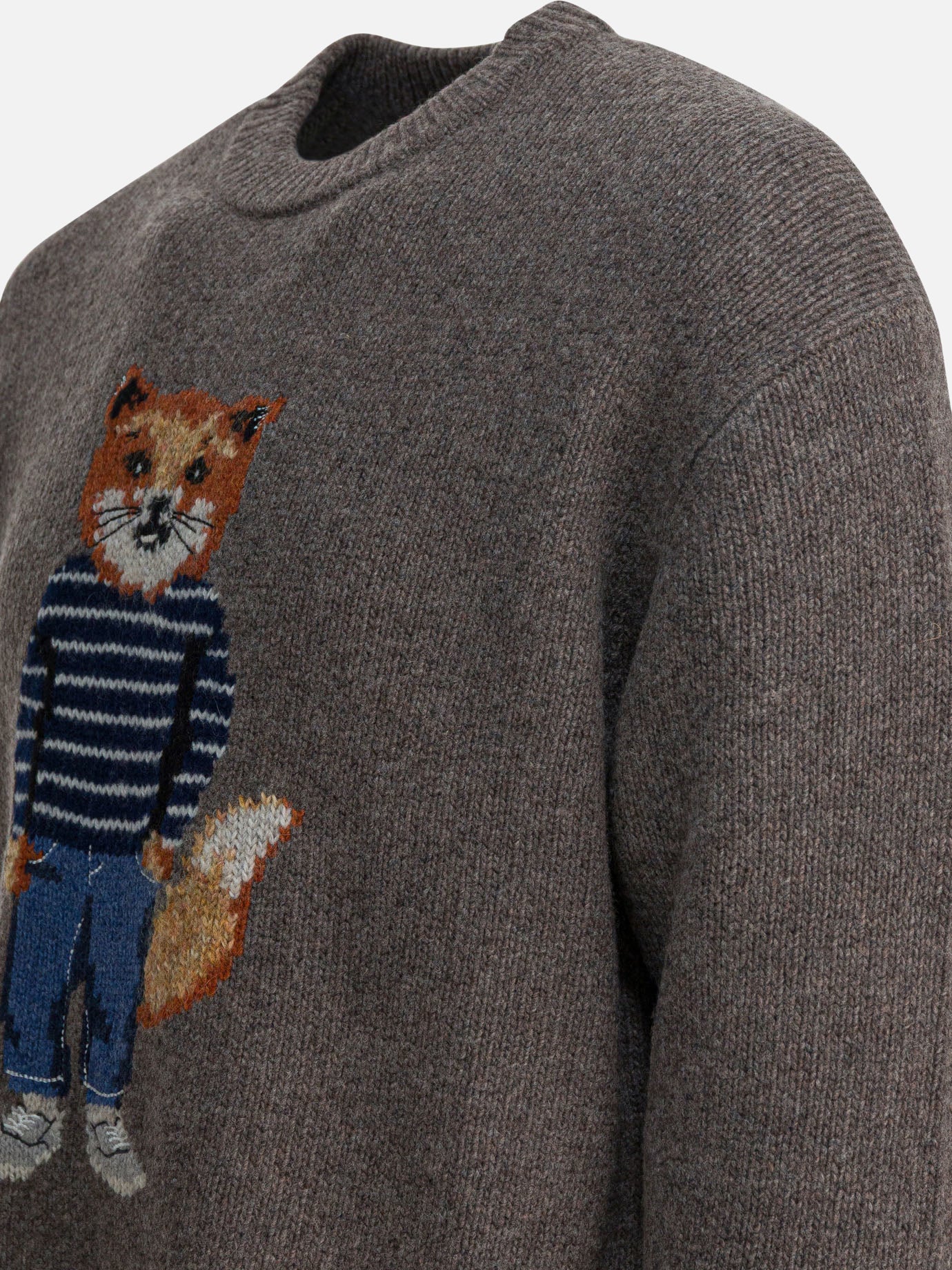 Crewneck sweaters Graphics  Grey - Maison Kitsuné Men | PDP | VIETTI Online Store | thumbnail_4