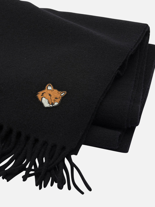 Fringed scarves Logo  Black - Maison Kitsuné Men | VIETTI Online Store | 2
