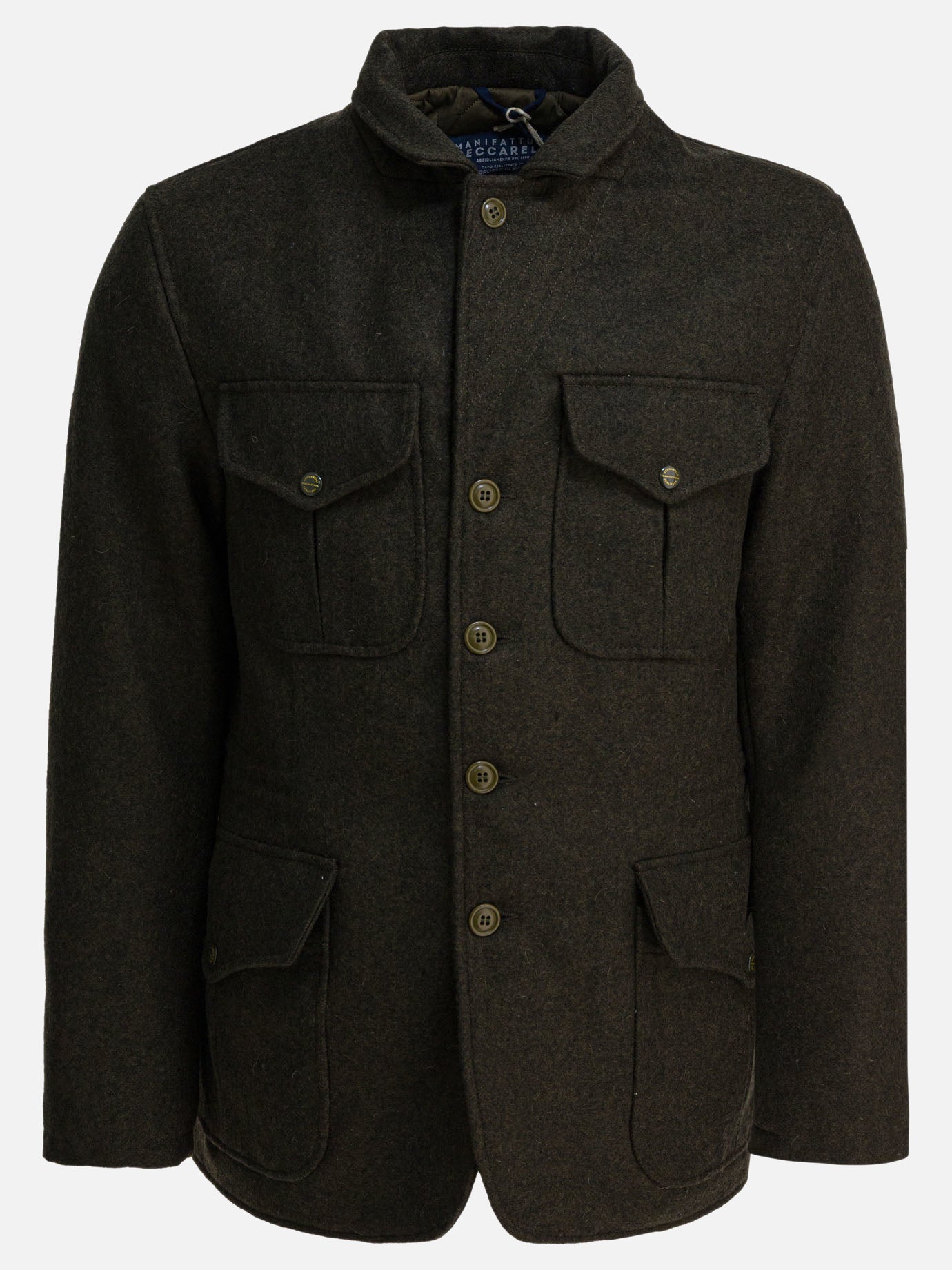 Cappotti corti Solid colour  Verde - Manifattura Ceccarelli Uomo | PDP | VIETTI Online Store | Zoom-Modal
