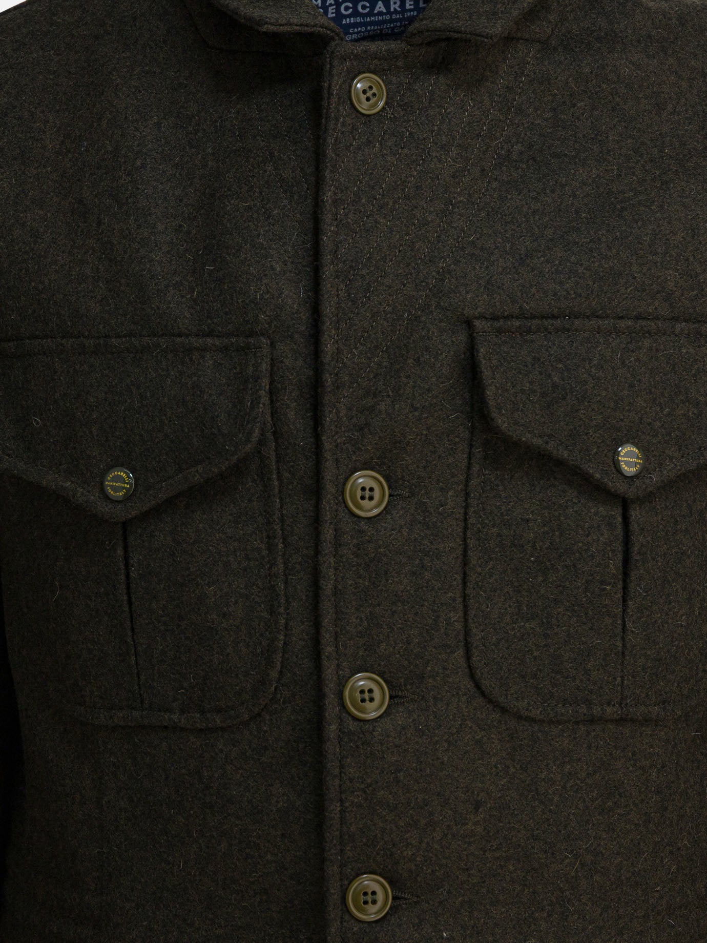 Cappotti corti Solid colour  Verde - Manifattura Ceccarelli Uomo | PDP | VIETTI Online Store | Zoom-Modal_3
