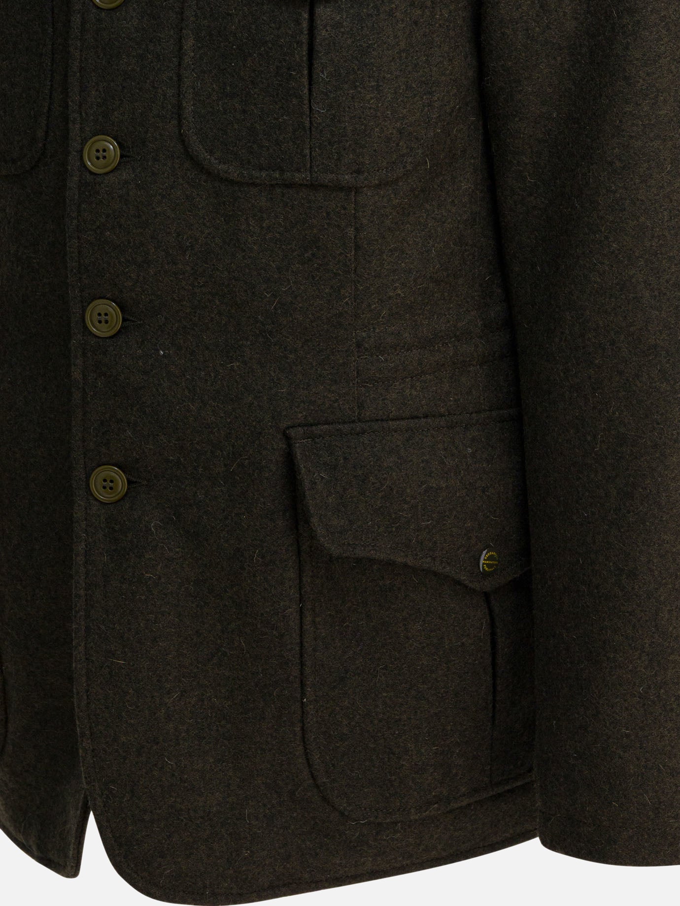 Cappotti corti Solid colour  Verde - Manifattura Ceccarelli Uomo | PDP | VIETTI Online Store | Zoom-Modal_4
