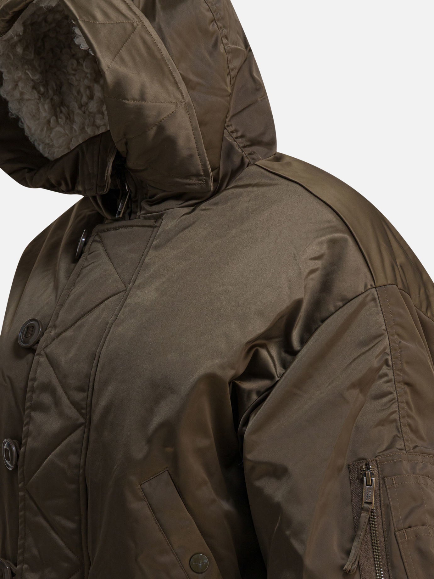 Piumini corti Solid colour  Marrone - Marant Étoile Donna | PDP | VIETTI Online Store | thumbnail_4