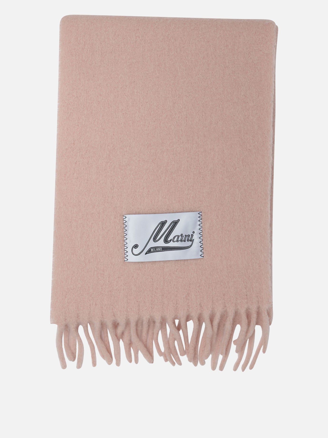 Fringed scarves 80% alpaca 20% polyamide  Pink - Marni Women | PDP | VIETTI Online Store | Zoom-Modal
