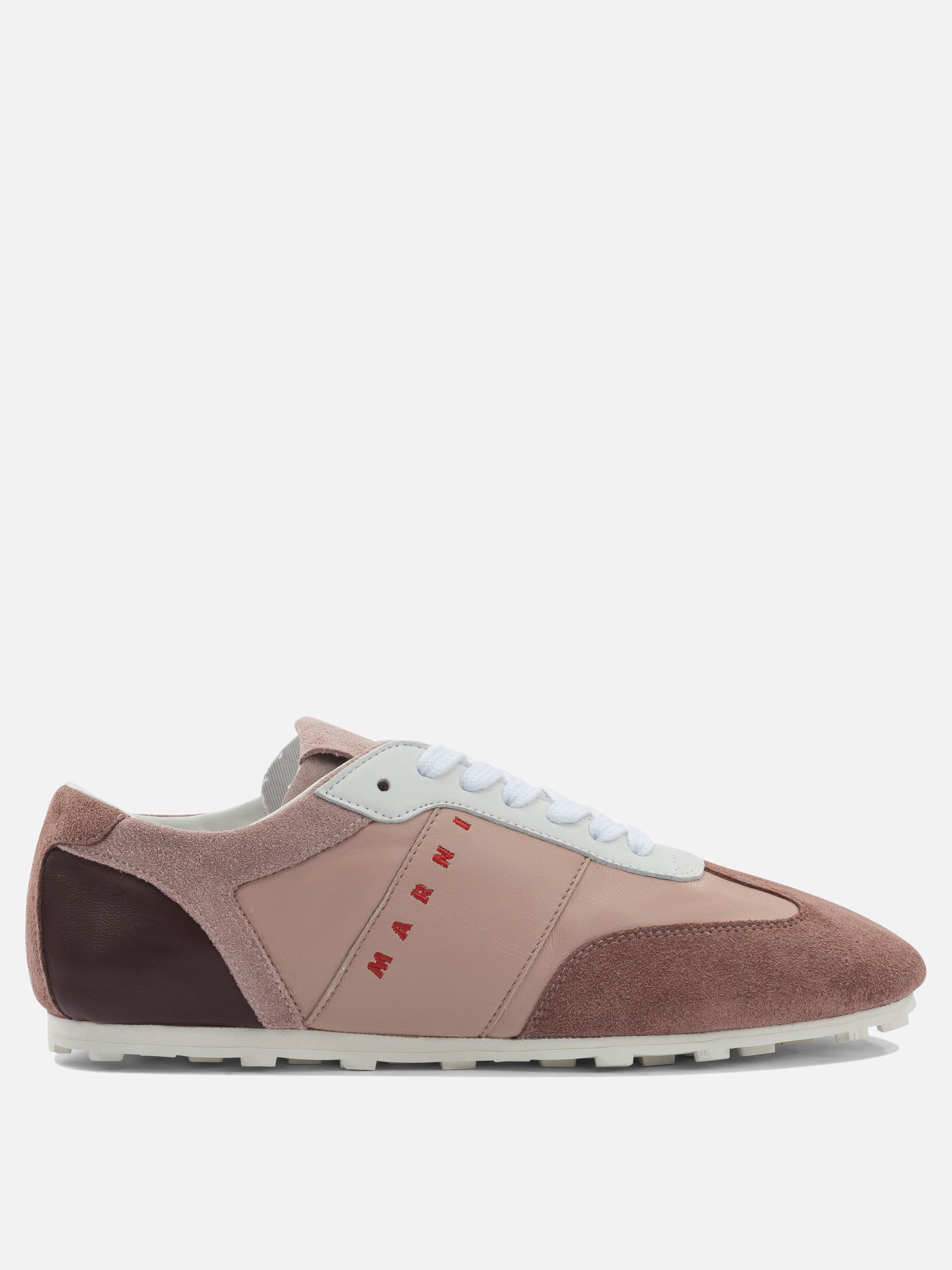 Sneaker basse 100% ovine leather - 100% rubber  Rosa - Marni Donna | PDP | VIETTI Online Store | thumbnail
